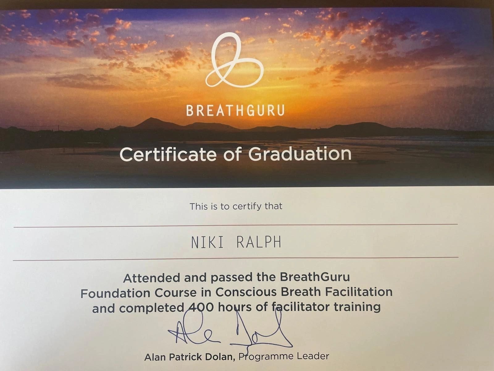 Breathguru Practitioner Certificate